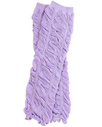 juDanzy Rouched baby leg warmers for girls, toddler, child (One Size (12 pounds to 10 years), Heavenly Lavender) 1