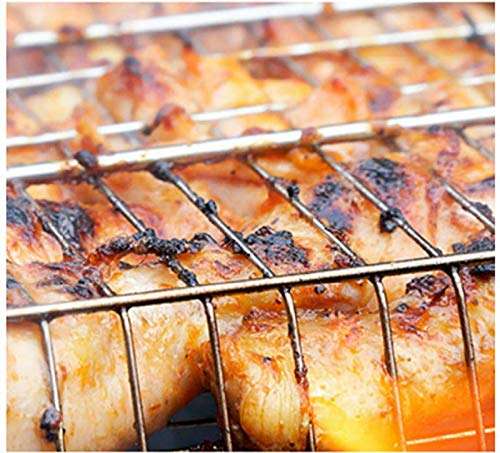 Param Portable Barbecue BBQ Grill Net Wooden Handle 4