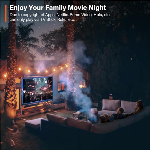Mini Projector, VOPLLS 1080P Full HD Supported Video Projector, Portable Outdoor Home Theater Movie Projector, 50% Zoom, Compatible with HDMI, USB, AV, Smartphone/Tablet/Laptop (Small Projector) 6