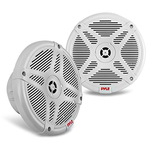 Pyle 6.5 Inch Marine Speakers - Coaxial 2-Way Waterproof Component Speaker Pair | Audio Stereo Sound System with Wireless RF Streaming Support | 6.5" in, 600 Watt PLMRF65SW 1