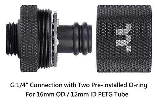 Thermaltake Pacific RGB Plus TT Premium Edition 6-Pack G 1/4" PETG Tube 16mm OD 12mm ID Fitting Kit CL-W185-CU00BL-A 6