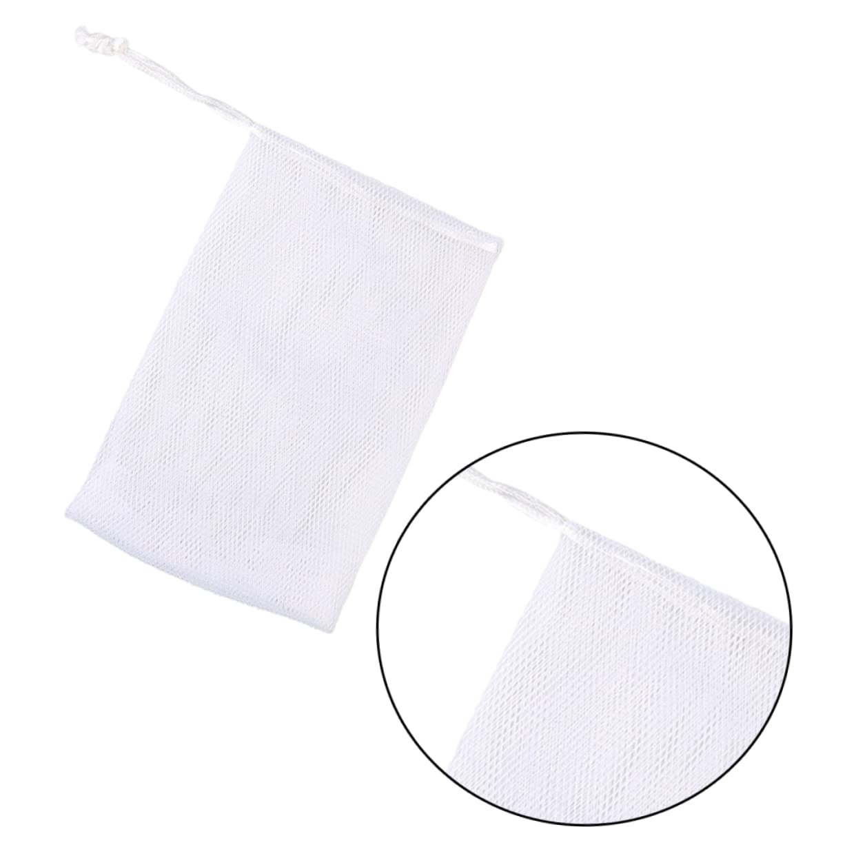Beatifufu 10pcs Cleansing Foaming Nets Soap Dish with Lid Toiletry Toiletries Foaming Soap Dispenser Shower Foaming Nets Mesh Soap Bags for Soap Bars Soap Boxes Foam Net Foaming Facial White 3