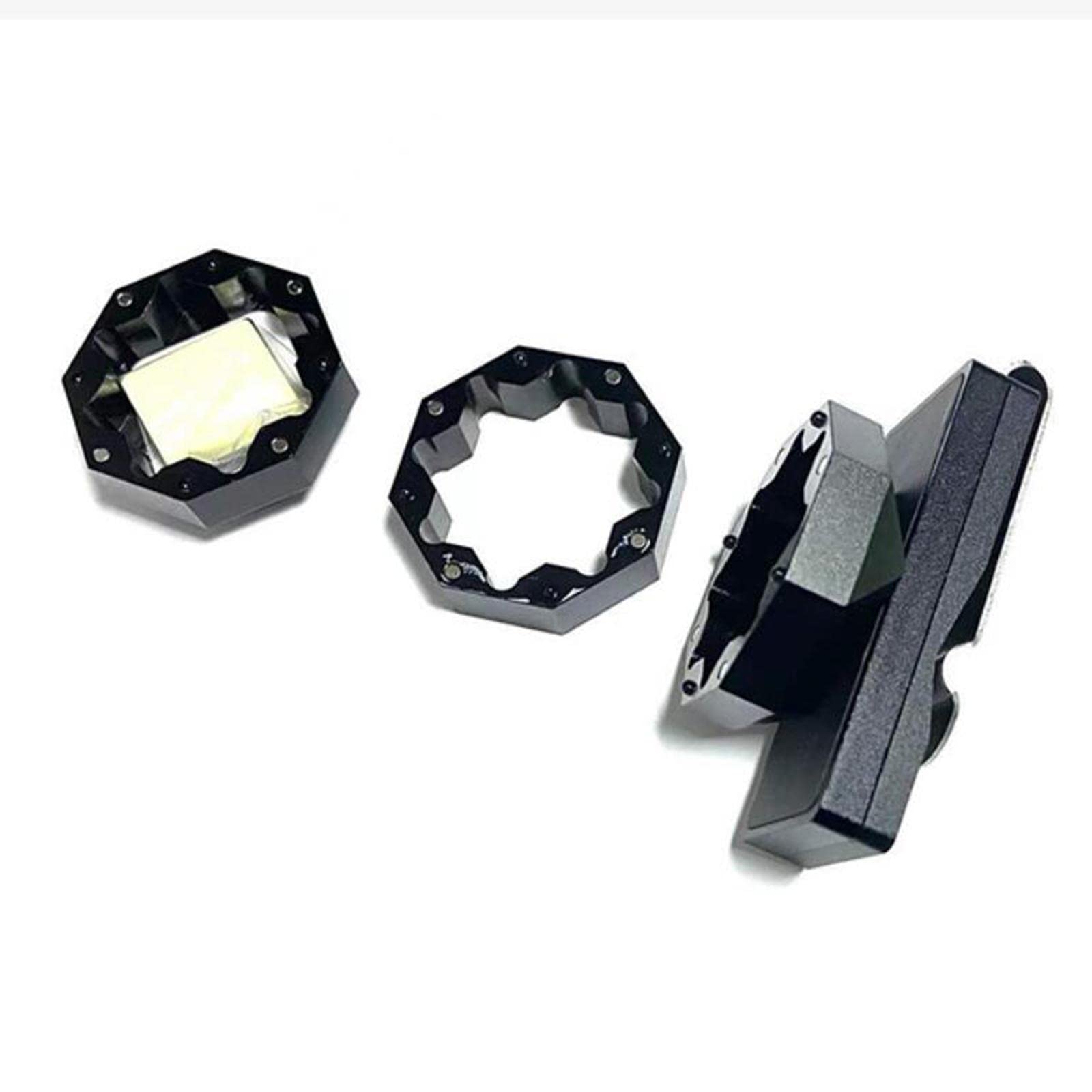 CALANDIS Mini Billiard Chalk Holder Accessories Cue with Belt Clip Black 3 Layers 4