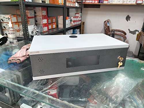 ONE GUARD CCTV/Server Rack 2U CCTV/DVR/NVR Cabinet Box/DVR Rack Wall Mount with Lock/Network Rack/Server Rack (Grey) 2