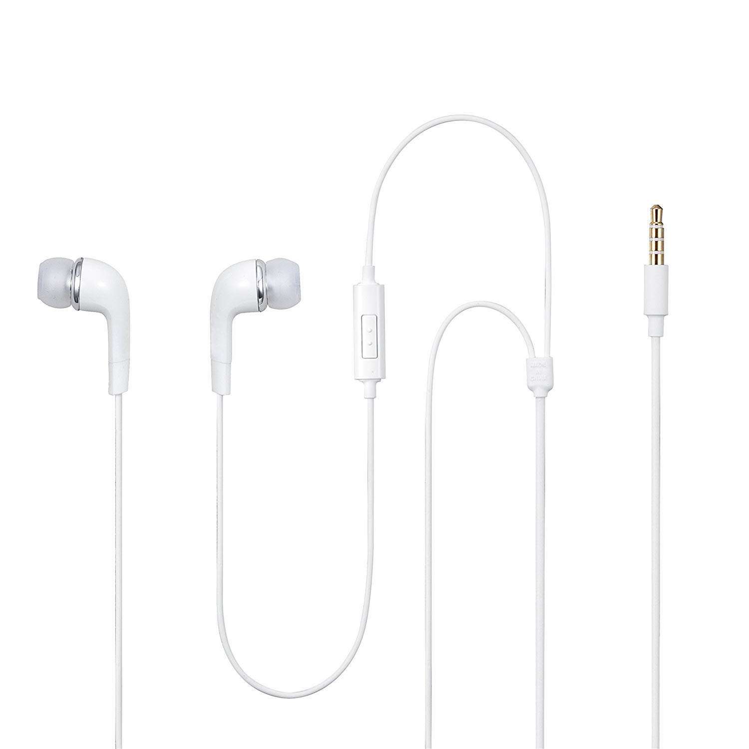 Earphone for Samsung Galaxy Tab S7 FE, Samsung Tab S 7 FE Universal Earphones Headset Music with 3.5mm Jack Hi-Fi Gaming Sound Music Wired Noise Cancelling Dynamic Original YR- NH 2 White 4