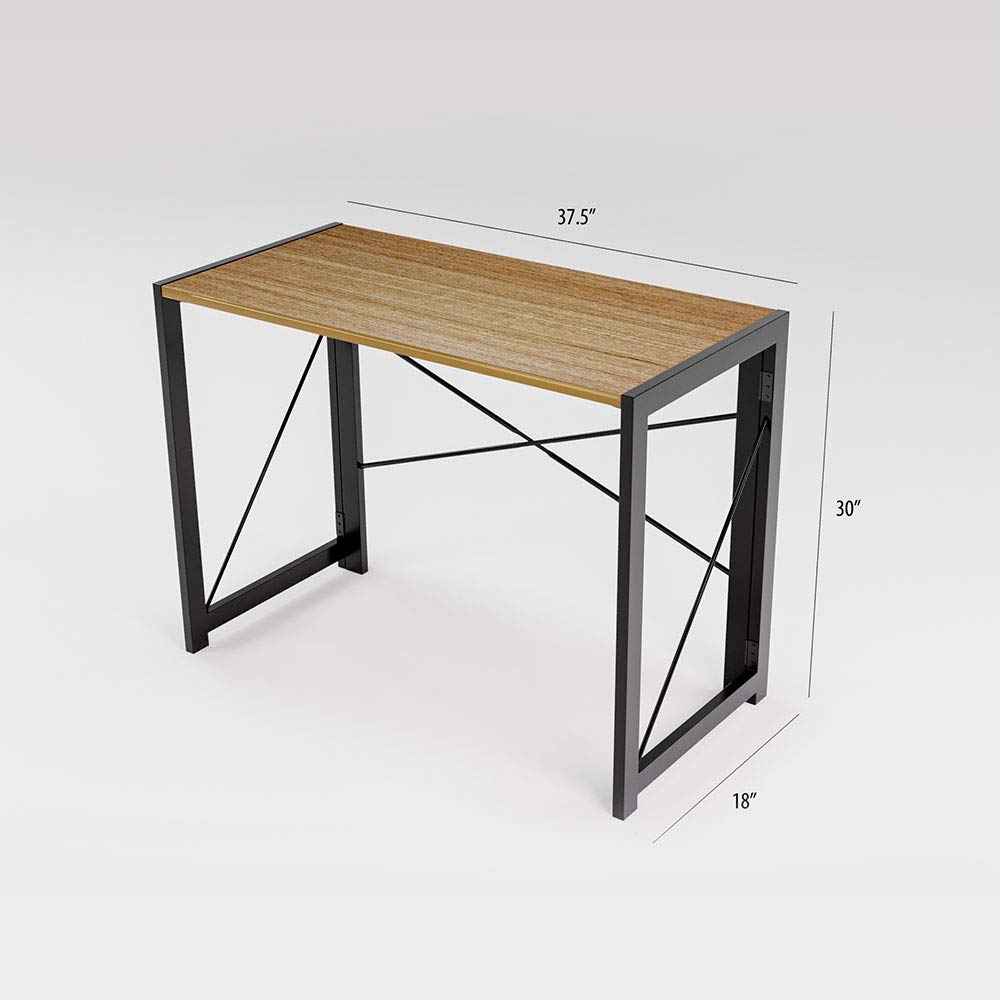 FURLAY Foldable Desk or Study Table (Light Brown) 4