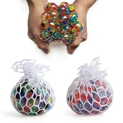 PILYU™ mesh Ball Squeezing Ball Sensory Fidget Toys Mesh Ball Fidget Stress Balls for Adults Kids Stress Relief Gifts, Multicolor,(Pack of 2) 1