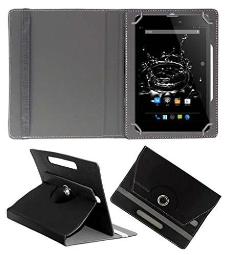 Acm Rotating 360 Leather Flip Case Compatible with Micromax Funbook Ultra Hd P580i Cover Stand Light Pink 1