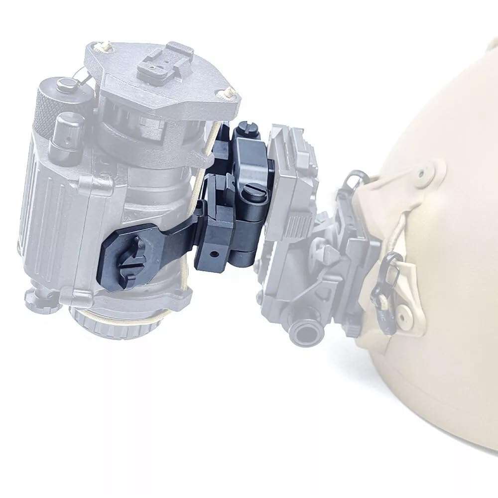 okyass Dual PVS14 Night Vision Bridge Mount NVG J Arm Helmet Mount for Binocular Anodized Metal 4