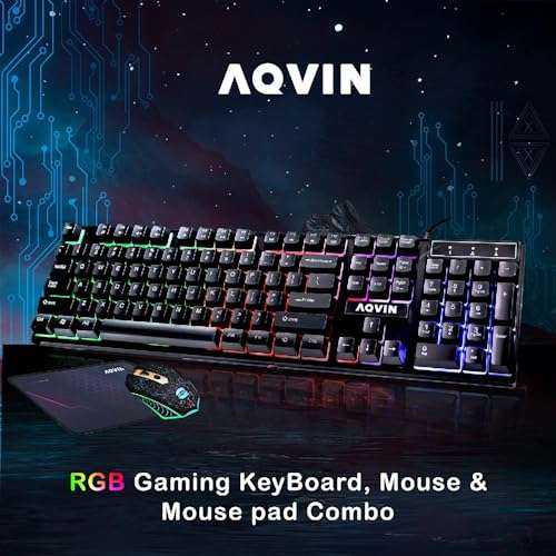 AQVIN LuminaRings Gaming Tower Desktop - Intel Core i5 Processor Upto 4.00GHz, GeForce GTX 1650 4GB, 32GB DDR4 RAM, 1TB SSD, RGB Lights, Windows 11 Pro - Renewed 6