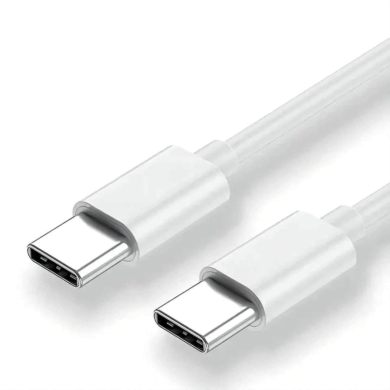 Type-C To Type-C Cable For Samsung Galaxy F62 Original USB Data & Charging Cable PD Dash WRAP Fast Charging Cable 60W High Speed Rapid Fast Turbo QC 3.0 Charging Cable (White, 4Amp, RV.C) 1