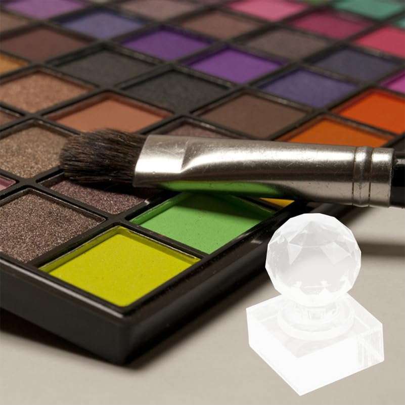 TOVINANNA 2pcs Pressing Tool Eye Shadow Empty Metal Pans Empty Eyeshadaw Boxes DIY Eyeshadow Making Kit Makeup Eyeshadow Tools Makeup Tool Empty Makeup Containers Acrylic Transparent 6