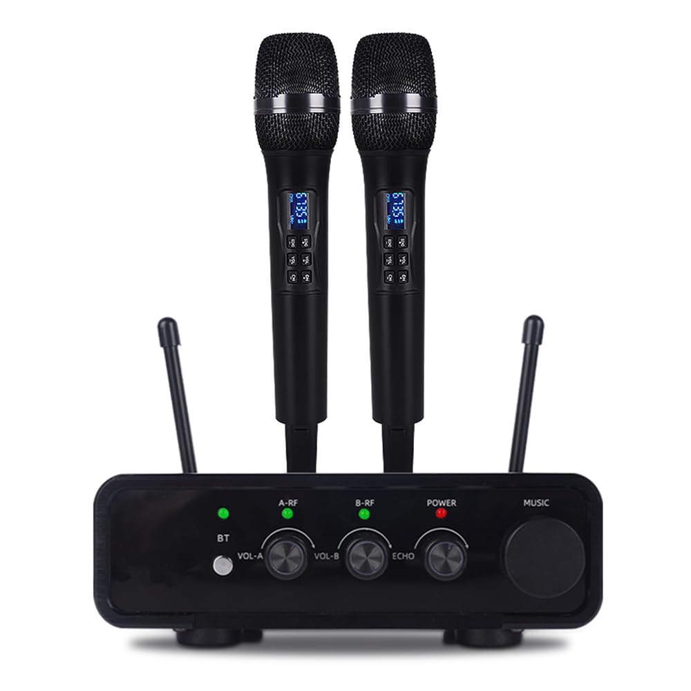 Yamnweo S-88 Wireless Karaoke Microphone with Fiber Optic Input - UHF Singing Mic for TV, Speaker, Amplifier, DSP Anti-Howling, 200m Range, Type-C Power Supply, Compatible with Multiple Karaoke Apps