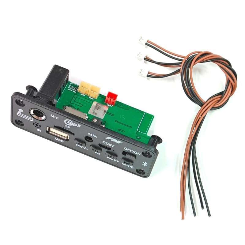 ERH India 5V Module Card Decoder Board with Amplifier – DIY Bluetooth Speaker FM USB AUX Card MP3 Player Kit with Remote 6