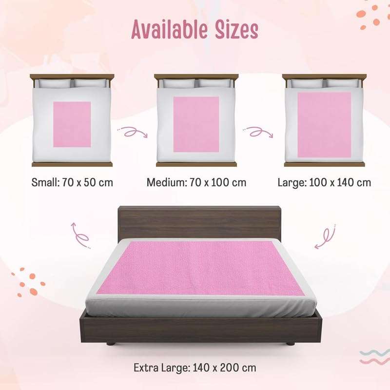 Baby Dry Sheet Waterproof Quick Dry | Extra Absorbent Mattress Protector | Washable Baby Bed Protector for Newborn, Toddler & Kids | Leak-Proof Baby Sheet (70 x 50) 5