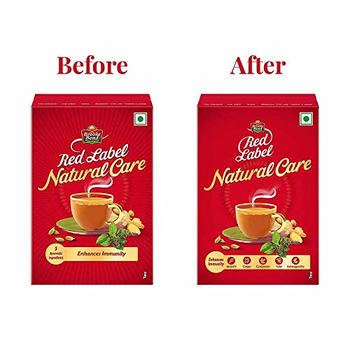 Red Label Natural Care Tea, With 5 Ayurvedic Ingredients, 500 Grams, Ginger 3