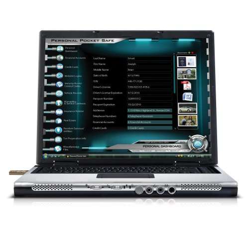 Black Box Innovations Personal Pocket Safe 1 GB USB 2.0 Flash Drive PPS8100 4