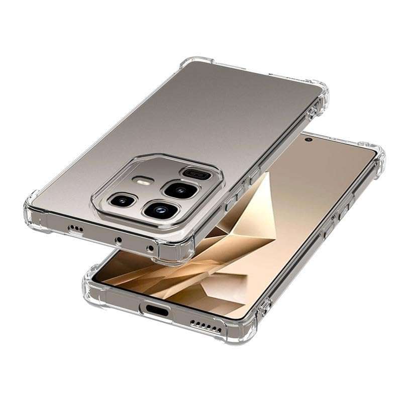 PrimeLike Shockproof Bumper Ultra Clear Slim Anti-Slip Grip Soft Flexible Back Cover for Infinix Note 50s (Transparent) 5