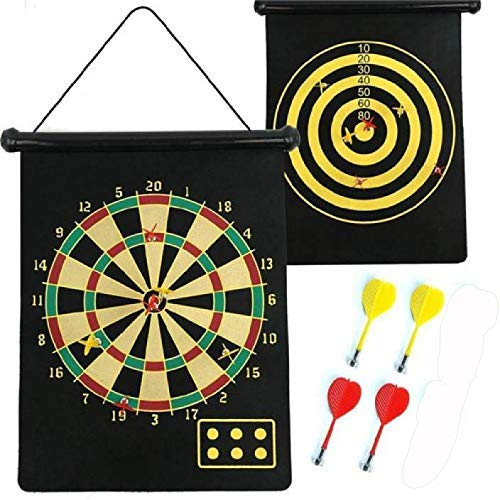Magnet Dart Board Game for Kids,Double Sided Magnet Dart Board with Darts, Size- 12 Inches (Multicolor) 1