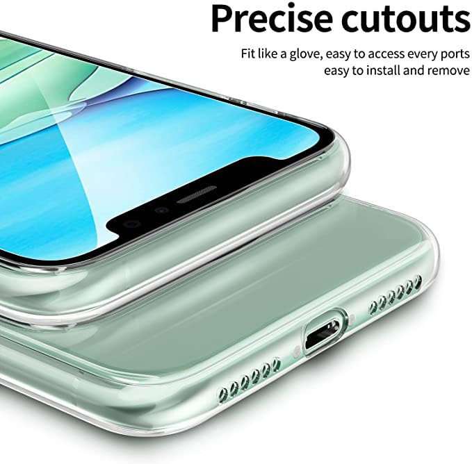 Ikiiqii Cover for Oukitel C51 (6.80") + Screen Protector(2 Pack), Shockproof Cover Bumper Shell Anti-Scratch Clear Case + 9H Hardness Tempered Glass Film - Gorgeous 5