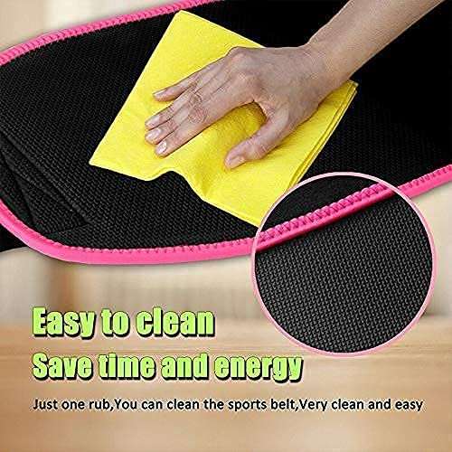 MALAN Weight Loss Hot Slimming Belt for Men, Women Belly Sweat Slim Belt Neoprene Fat Burning Sauna Waist Trainer Healthy Sweat, Weight Loss, Lower Back Posture Black (Free Size) (Pink) 3