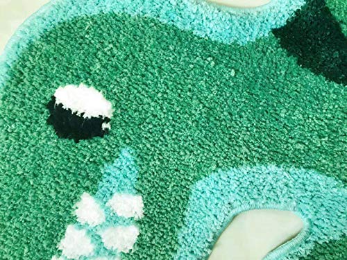 3.02x3.61ft T-Rex Dinosaur Shaped Design Bathroom mat,Showroom Bathmat,Non-Slip Bath Rugs,Play Carpet Area Rug,Photography Props,Dino Indoor Mat,Kids Area Mat,Kids' Room Décor 2