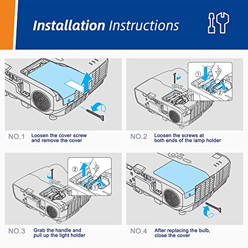 Woprolight NP26LP / 100013748 Genuine Original NSHA330W Bulb Replacement Lamp Whih Housing for NEC PA571W-13ZL PA621X PA621X-13ZL 5