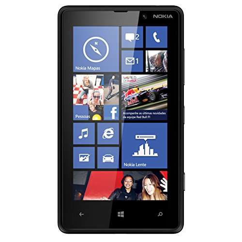 Nokia Lumia 820 RM-824 8GB Unlocked GSM 4G LTE Windows 8 Cell Phone - Black (No Warranty) 1