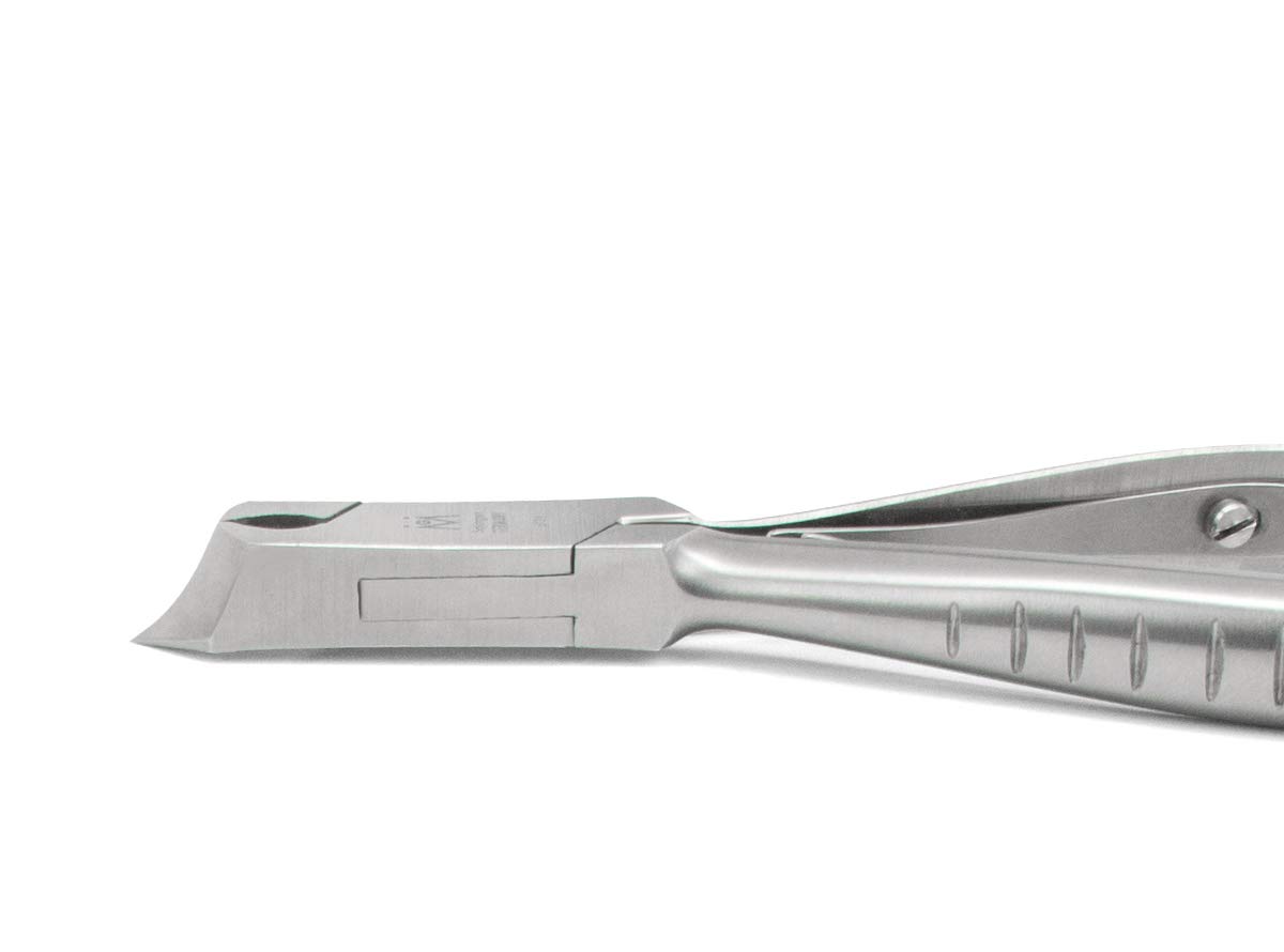 p124 - Pedicure Toenail Front Cutters FINOX Surgical Stainless Steel Toe Nail Nippers German Podiatry Nails Clippers Tool in Leather GERmanikure Solingen 6