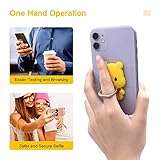 Finex 3 Pcs Set Mickey Mouse Minnie Mouse Winnie The Pooh 2-in-1 Mobile Cell Smart Phone Kickstand Finger Ring and Holder Stand Grip for iPhone Samsung Android 3