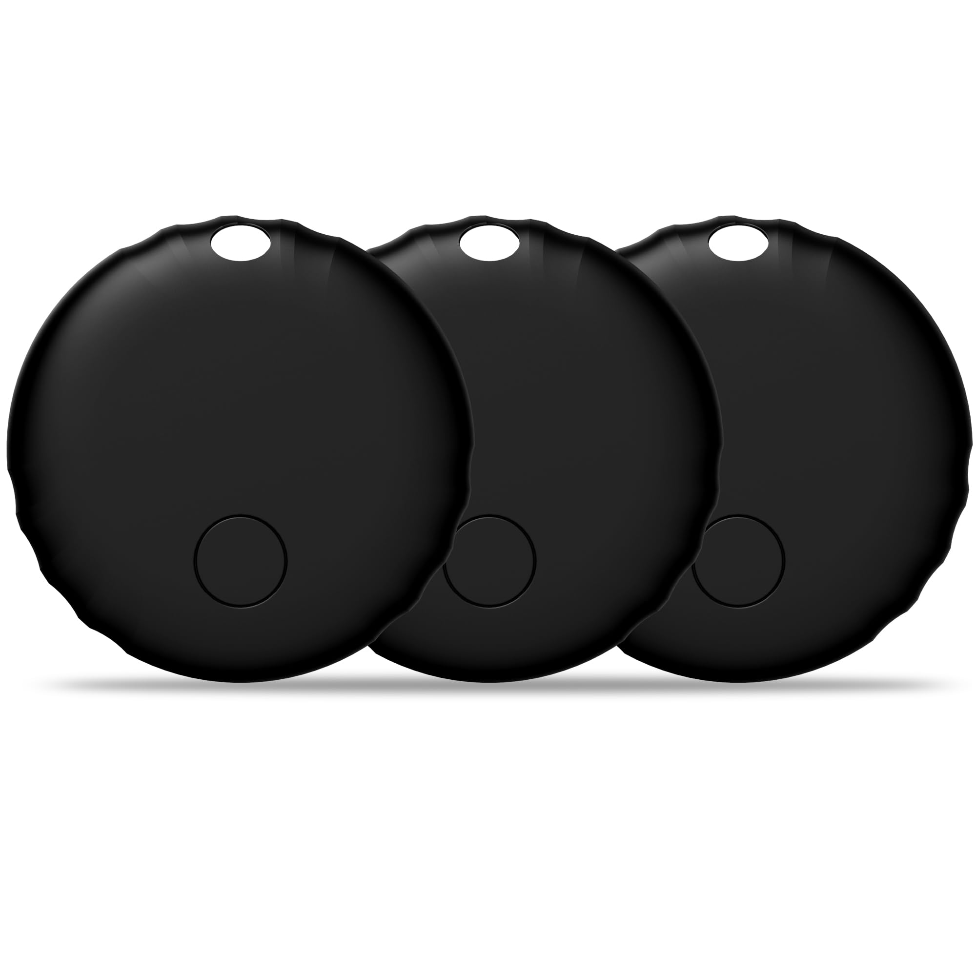 Air Tags, Smart Tag Works with Find My App (iOS Only), Keys Finder and Item Locator for Luggage, Backpack, Suitcases and More, Replaceable Battery, IP67 Waterproof Tracking Tags-3 Pack (Black) 1