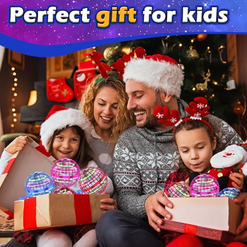 Tikduck Flying Orb Ball 2025 Toys Soaring Hover Boomerang Spinner Hand Controlled Mini Drone Cosmic Globe Spinning Kids Adults Outdoor Birthday Gift Cool Stuff for Boys Girls 6 7 8 9 10+ Year Old 3