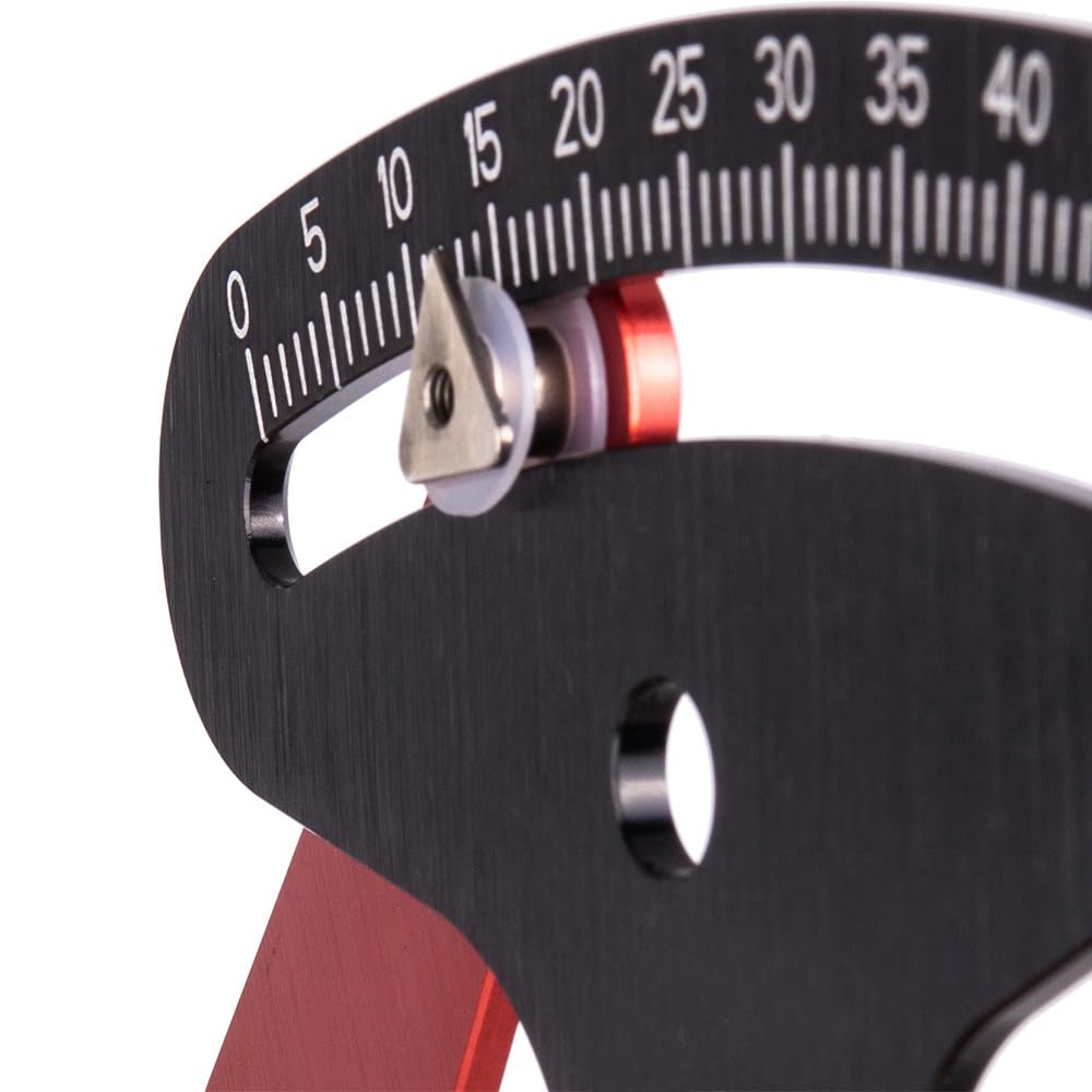 Zodazoqa Bicycle Spoke Tension Meters Measuring Tool Gauge Aluminum Alloy CNC Precise, Tension Adjustment Tool to fit All Spokes, Bicycle Wheel Spoke Manufacturing or Correction Accessories (Red) 4