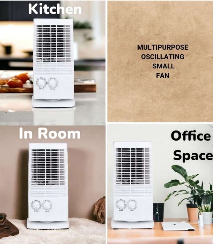 Hometronics 304 High Speed Tower Fan with USB Phon Charging,Low Power Consumption and Anti-Rust Body, 4-Way Air Flow Quiet Operation, Low Power Consumption&Lightweight Portable Body 4