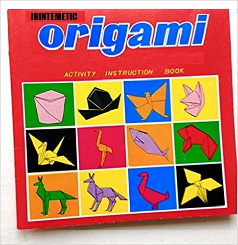 Jhintemetic DIY Origami Paper Kit for Kids - 400 Sheet (4 Different Texture) with Sticky Googly Eyes & Scissor Art Projects Kit for All Age Group Girls & Boys 1