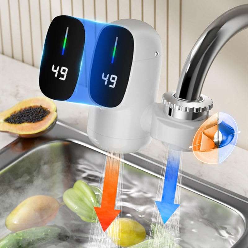 VESPOCM Electric Hot Water Taps 3sec Instant Water Heater Faucet with Water Purifier 3 in 1 Temperature Control Faucet for Kitchen and Bathroom-PO-1 6