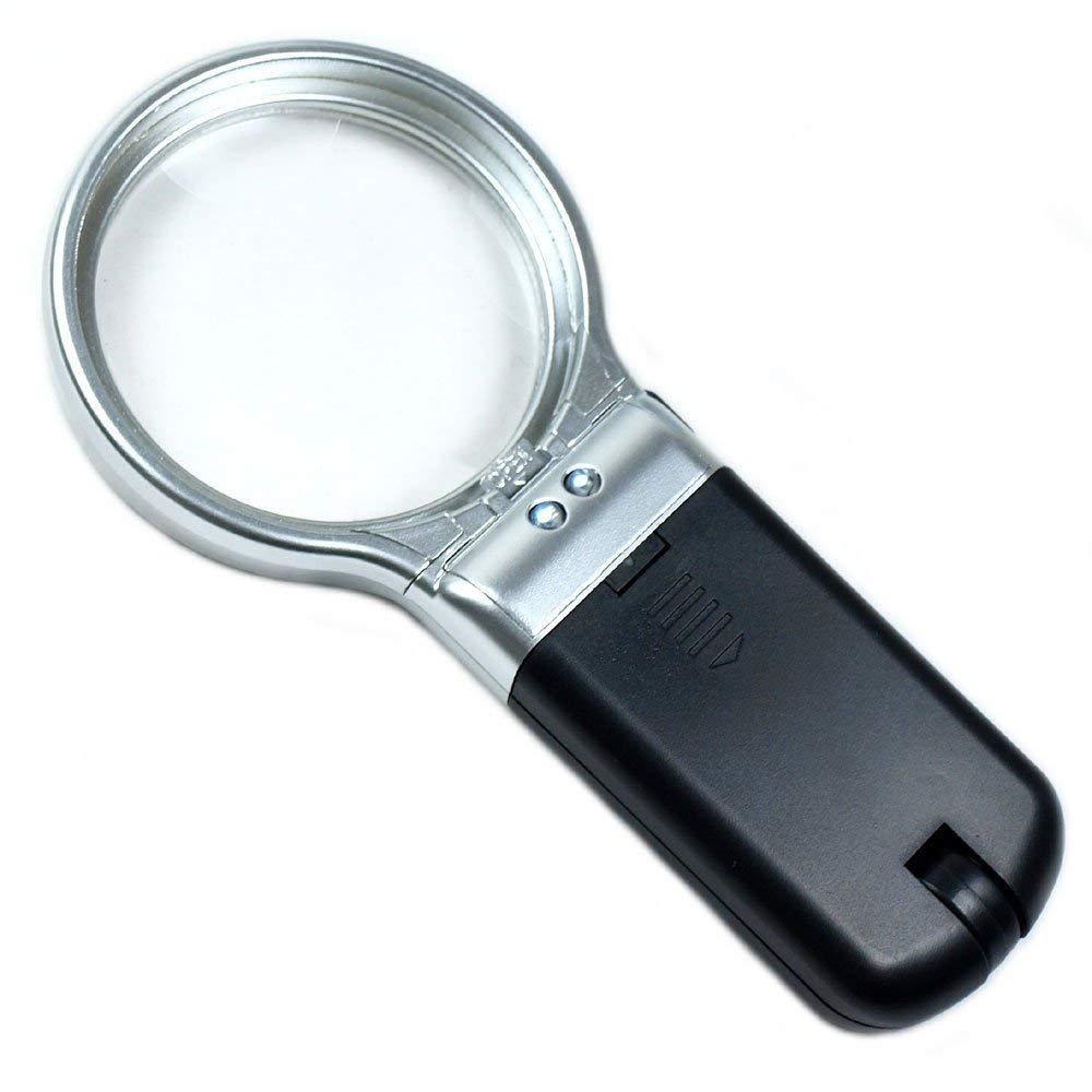 Rangwell Magnifying Lens 3X High-Powered Magnification Hand-Held Folding Magnifier Glass with LED Lights Stand and UV Protection for Reading A4, Newspaper, Soldering, map(7006) 5