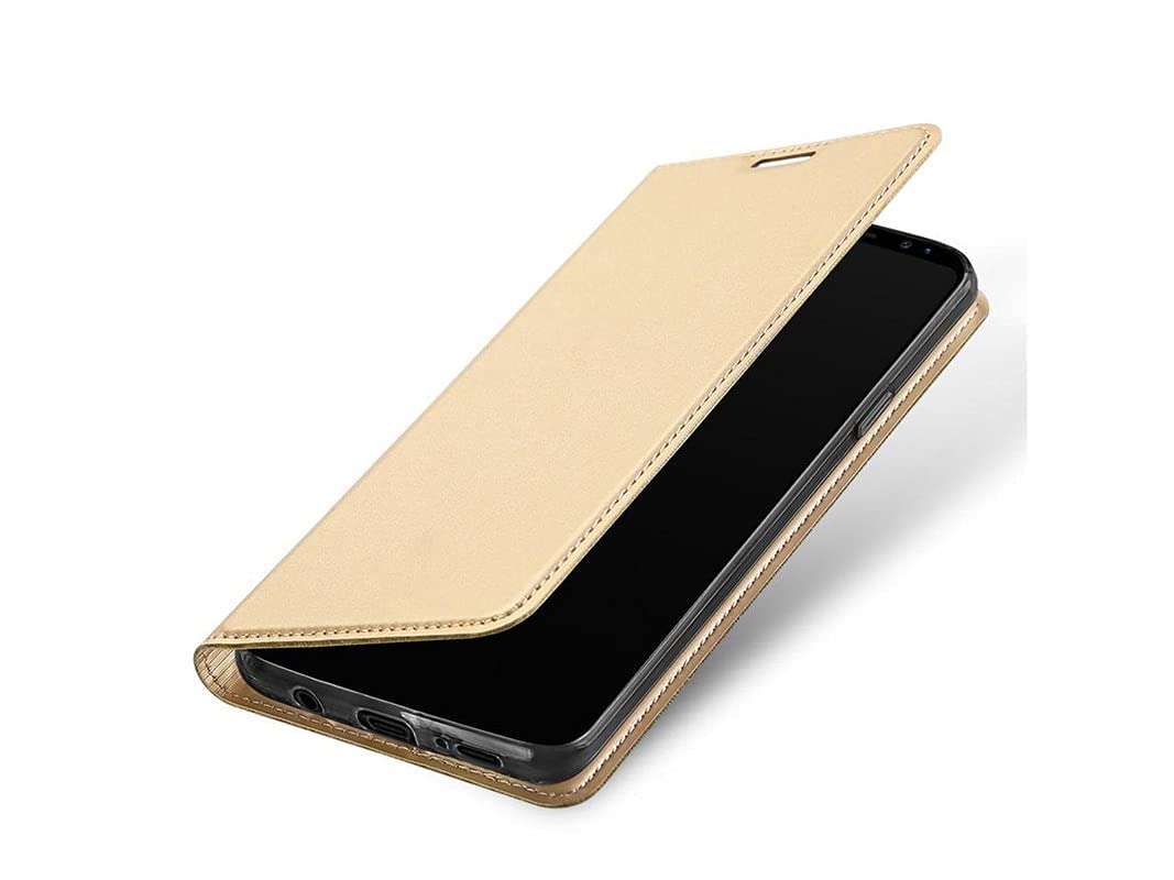 MoreFit Flip Cover for Vivo X60 Pro Plus - (Leather|Gold) 3