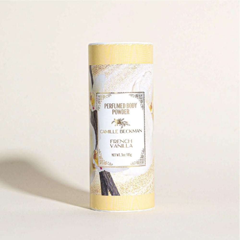 French Vanilla Scented Talc-Free Body Powder, Perfumed Dusting Powder, Camille Beckman 3 Ounce 2