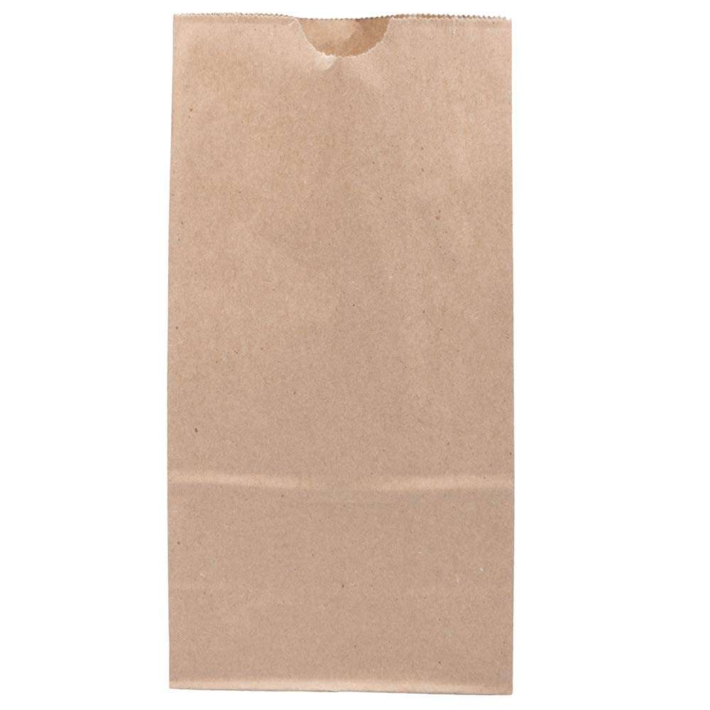JAM PAPER 100% Recycled Snack/Lunch Bags - Medium (5 x 9 3/4 x 3) - Red Kraft Grocery Bags - 25/Pack 2