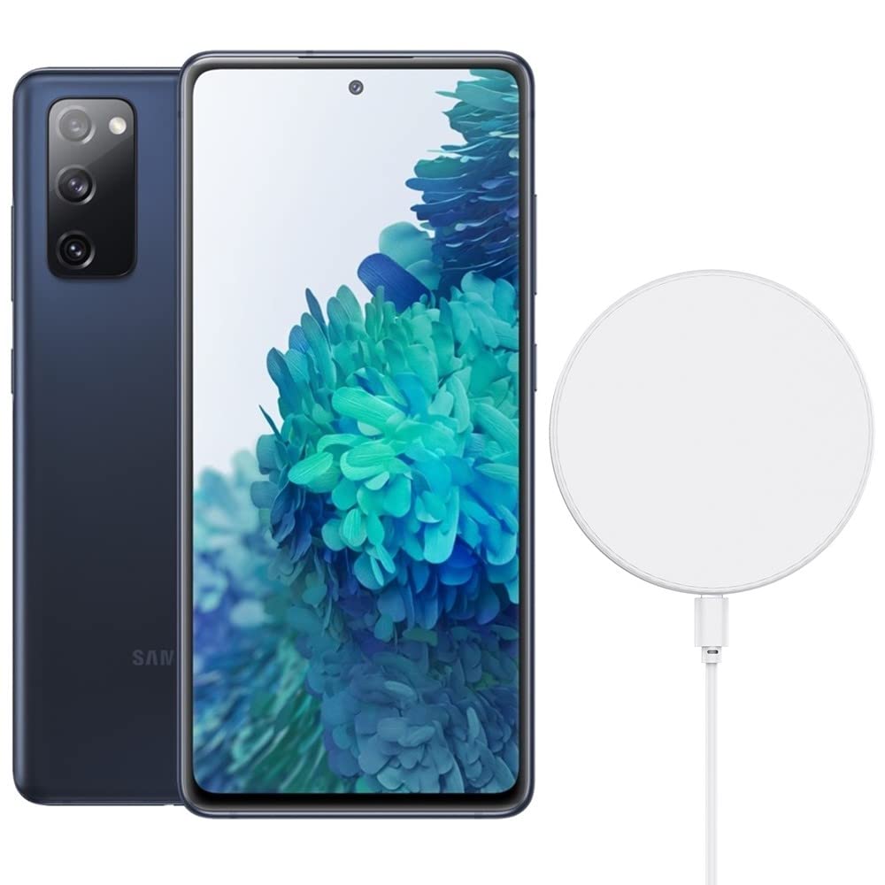 SAMSUNG Galaxy S20 FE 5G (128GB, 6GB) 6.5" AMOLED, Snapdragon 865, IP68 Water Resistant, 4G Volte Fully Unlocked (T-Mobile, AT&T, Verizon, Global) G781W International (w/Fast Wireless Charger, Navy) 1