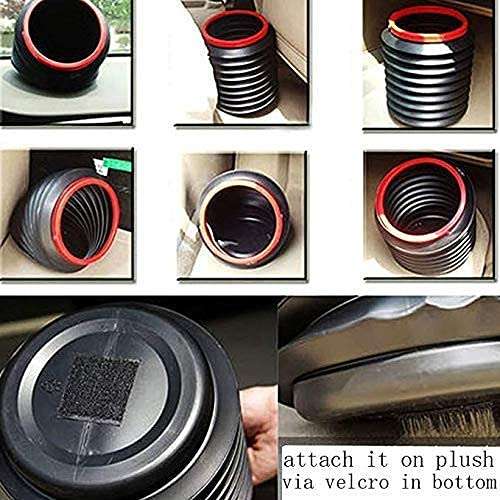 PARVY Portable Magic Container // Plastic Bucket Shape Handy Leak Proof Collapsible // Car Trunk Boot Organizer (1Pcs) 5