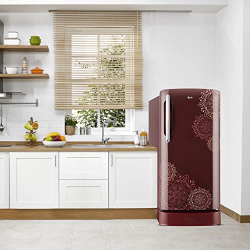 LG 204 L 5 Star Direct-Cool Inverter Single Door Refrigerator (??GL-D211HRRZ, Ruby Regal, Base Stand with Drawer & Smart Connect, 2022 Model) 5
