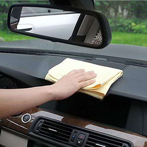 Semaphore Magic Chamois/Clean Cham Cleaning Cloth for Dry & Wet Cleaning of Car, Bike, Home, Kitchen Compatible with Fiat Pnto EVO 3