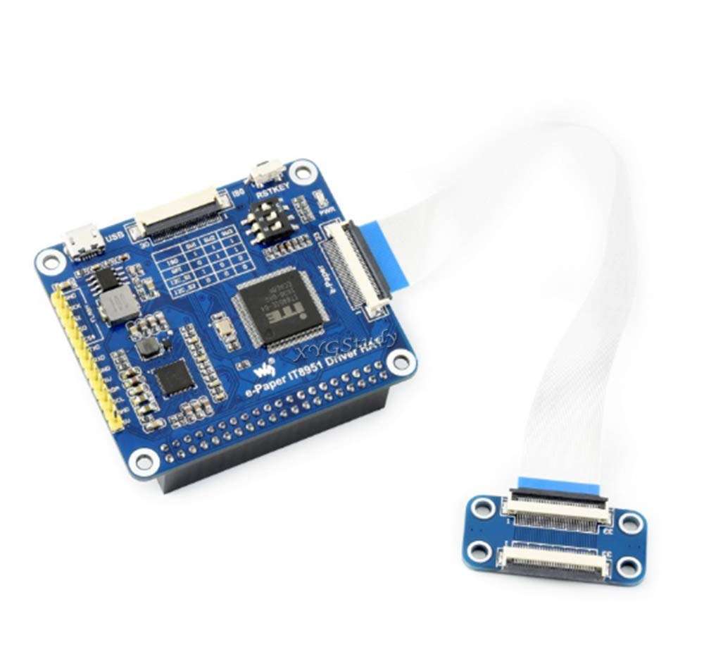 9.7 inch E-Ink e-Paper Display HAT 1200x825 Controller IT8951 Interface USB/SPI/I80 Supports Raspberry Pi 3 2 Model B+ B Zero W WH @XYGStudy 4