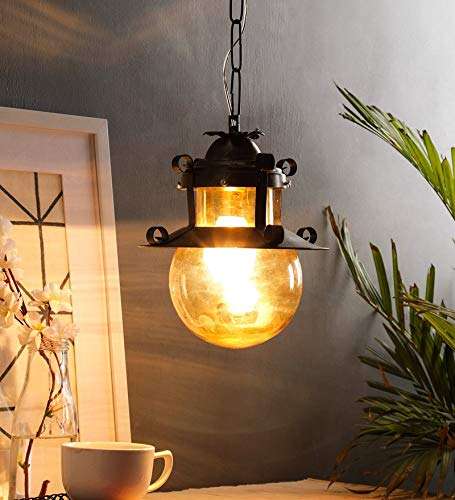 Genree Hang141 Metal Hanging Light Pendant Light for Ceiling to Decor (Standard Size, Golden Antique) 1