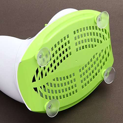 Betzila Apple Slinky Peeler Corer Cutter Manual Machine Manual Firm Pedestal Fruit Apple Peeler + Apple Cutter Corer Machine, White and Green, ABS Plastic 5