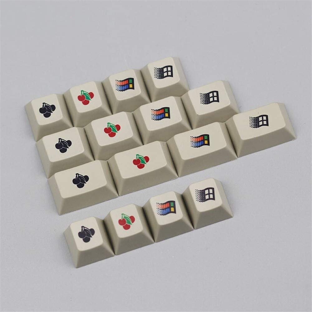 Keyboard keycaps Kbdfans Enjoypbt Win95 Logo/Cherry Logo Dye-sub Keycaps Mechanical Keyboard 16keys 2