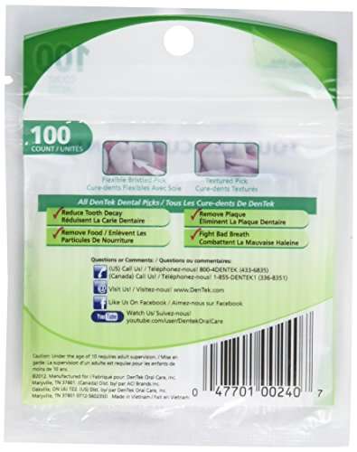 DenTek Deep Clean Dental Picks, Fresh Mint, 100ct ( Pack of 3 ) 2