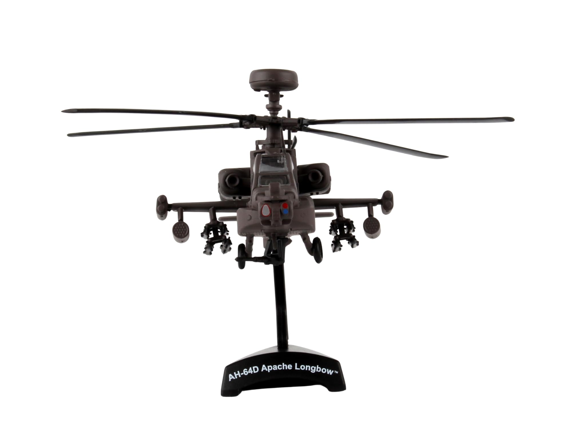Daron Postage Stamp Boeing AH-64D Apache Longbow 1/100 Scale Diecast Display Model with Stand ,Medium 2